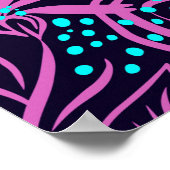 Poster Imprimer le dessin de feuilles motifs (Coin)