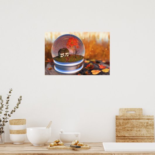 Poster Imprimer le globe de la feuille d'érable (Cuisine)