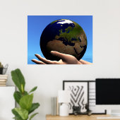 POSTER IMPRIMER LE GLOBE EARTH (Bureau à domicile)