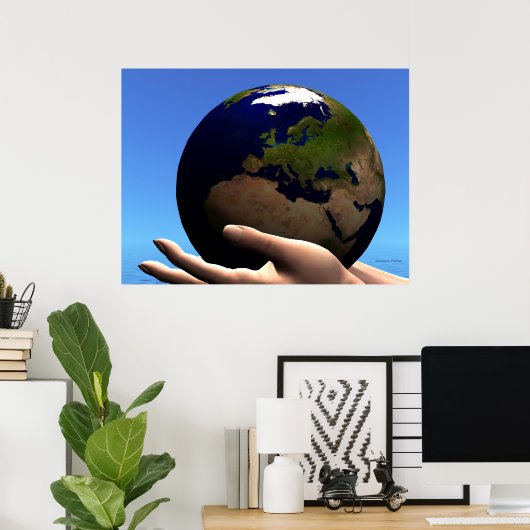 POSTER IMPRIMER LE GLOBE EARTH (Bureau à domicile)