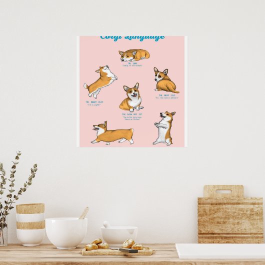 Poster Imprimer le langage Corgi (Cuisine)