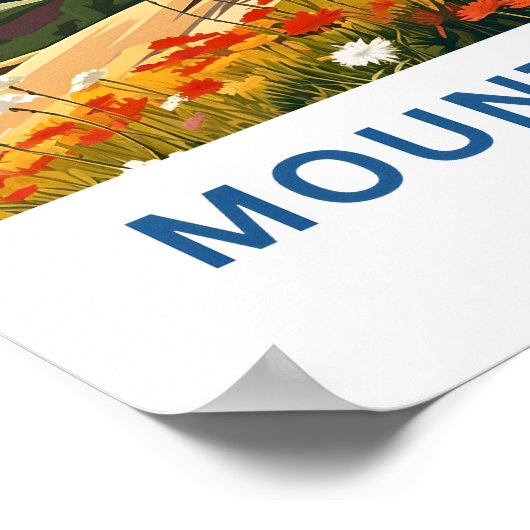 Poster Imprimer le Mont Elbrus Russie (Coin)