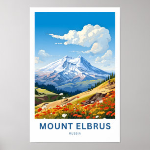 Poster Imprimer le Mont Elbrus Russie