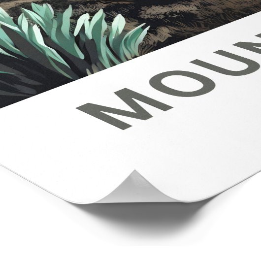 Poster Imprimer Le Mont Kenya Afrique (Coin)