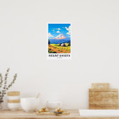 Poster Imprimer le mont Shasta California Travel (Cuisine)