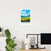 Poster Imprimer Le Mont Shkhara Géorgie (Bureau à domicile)