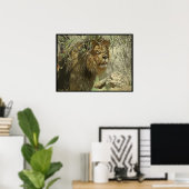 Poster Imprimer - Le Roi de la Jungle (Bureau à domicile)