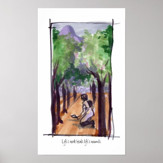 Poster Imprimer le travail de la vie (Devant)