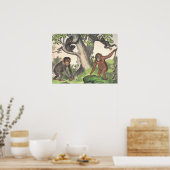 Poster Imprimer les anciens singes (Cuisine)