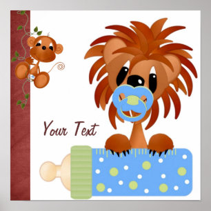 Poster Imprimer les bébés de la jungle