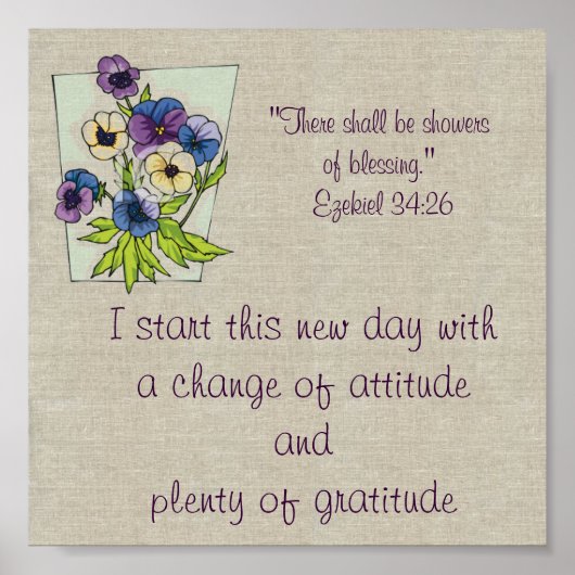 Poster Imprimer les bénédictions (Devant)