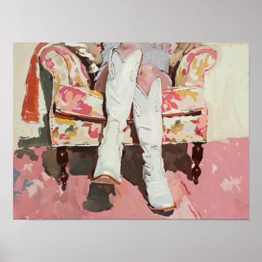 Poster Imprimer les bottes de cowgirl (Devant)