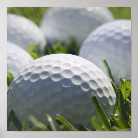 Poster Imprimer les boules de golf (Devant)