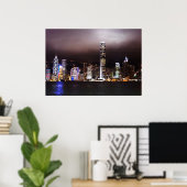 Poster Imprimer les feux de ville (Bureau à domicile)