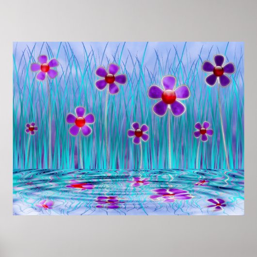 Poster Imprimer les marguerites timides (Devant)