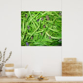 Poster Imprimer les têtes de haricot vert (Cuisine)
