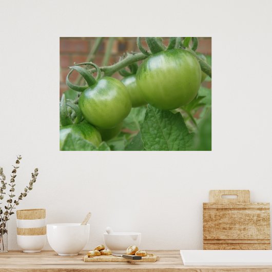 Poster Imprimer les tomates vertes (Cuisine)