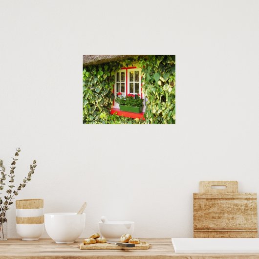 Poster Imprimer les vignes de fenêtre Adr (Cuisine)