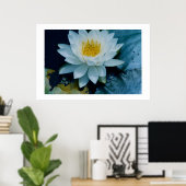 POSTER IMPRIMER "LILLY BLANC" (Bureau à domicile)