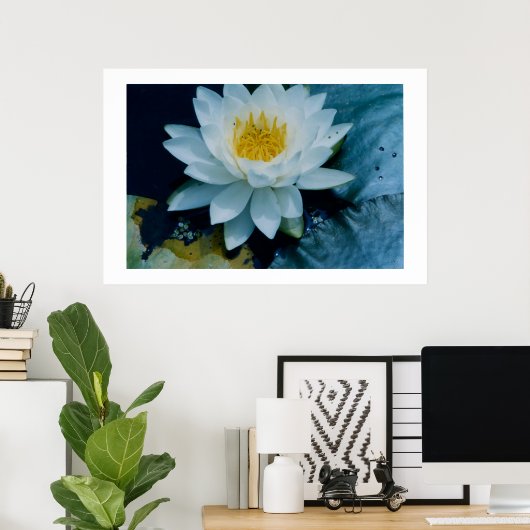 POSTER IMPRIMER "LILLY BLANC" (Bureau à domicile)