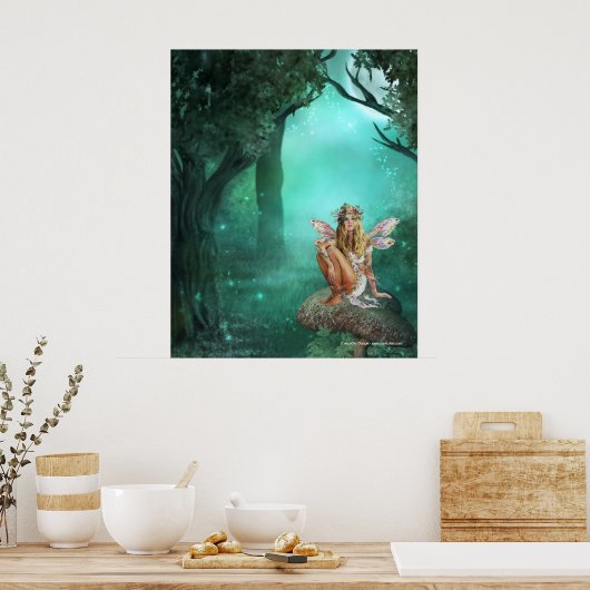 Poster Imprimer l'impression d'une patte de champignons a (Cuisine)