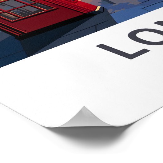 Poster Imprimer Londres (Coin)