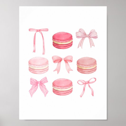 Poster Imprimer Macaron Bow (Devant)