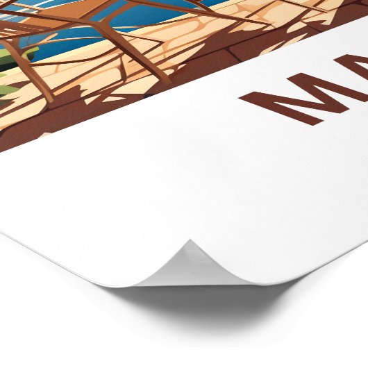 Poster Imprimer Malaga Espagne (Coin)