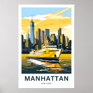 Poster Imprimer Manhattan New York Travel