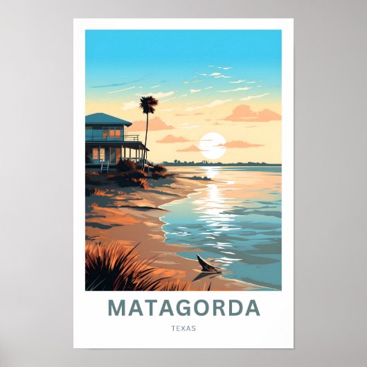 Poster Imprimer Matagorda Texas Travel (Devant)