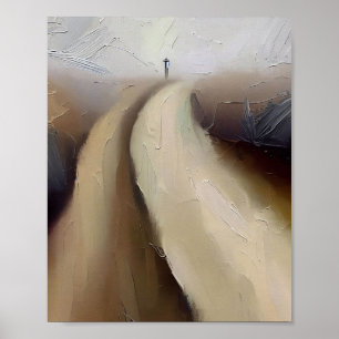 Poster Imprimer, Matthieu 7:13 Le Grand chemin et le chem