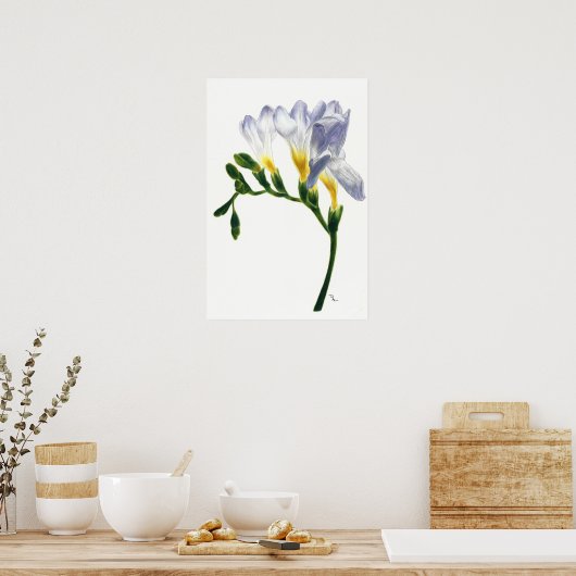 Poster Imprimer Mauve Freesias (Cuisine)