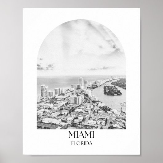 Poster Imprimer Miami Florida Arch (Devant)