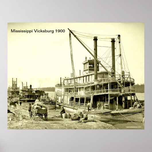 Poster Imprimer Mississippi Vicksburg (Devant)