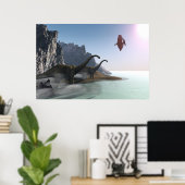 POSTER IMPRIMER MONDE PRÉHISTORIQUE (Bureau à domicile)