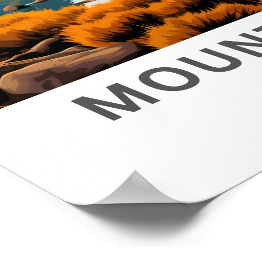 Poster Imprimer Mont Elbert Colorado (Coin)