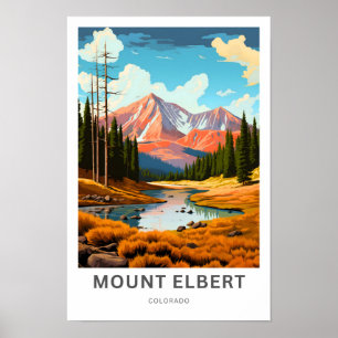 Poster Imprimer Mont Elbert Colorado
