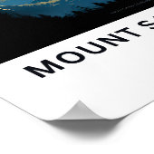 Poster Imprimer Mont Saint Helens Washington (Coin)