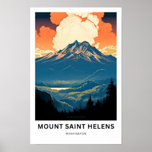 Poster Imprimer Mont Saint Helens Washington