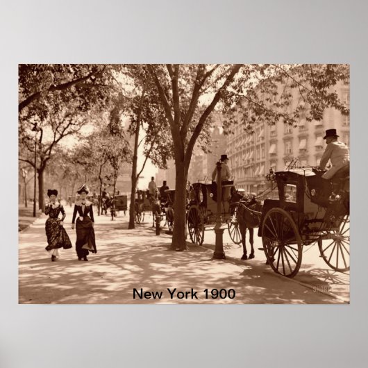 Poster Imprimer New York 1900 (Devant)