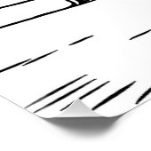 Poster Imprimer noir et blanc (Coin)