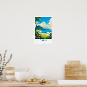 Poster Imprimer Oahu Hawaii Travel (Cuisine)