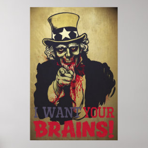Poster Imprimer Oncle Sam Zombie