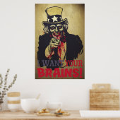 Poster Imprimer Oncle Sam Zombie (Cuisine)