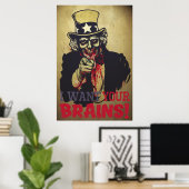 Poster Imprimer Oncle Sam Zombie (Bureau à domicile)