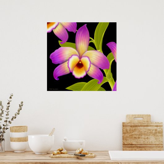 Poster Imprimer orchidée de Dendrobium Nobile (Cuisine)