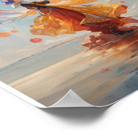 Poster Imprimer, Papier d'affiche de valeur (Matte) (Coin)