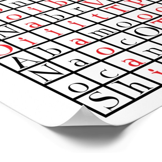 Poster Imprimer, Papier d'affiche de valeur (Matte) (Coin)