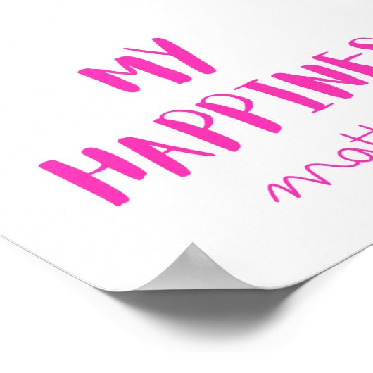 Poster Imprimer, Papier d'affiche de valeur (Matte) (Coin)