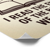 Poster Imprimer, Papier d'affiche de valeur (Matte) (Coin)